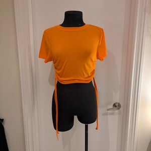 Orange Women's Crop Top